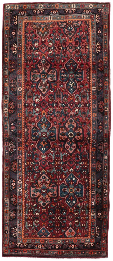 Hamedan Tappeto 130x310 (Iran) Annodato A Mano
