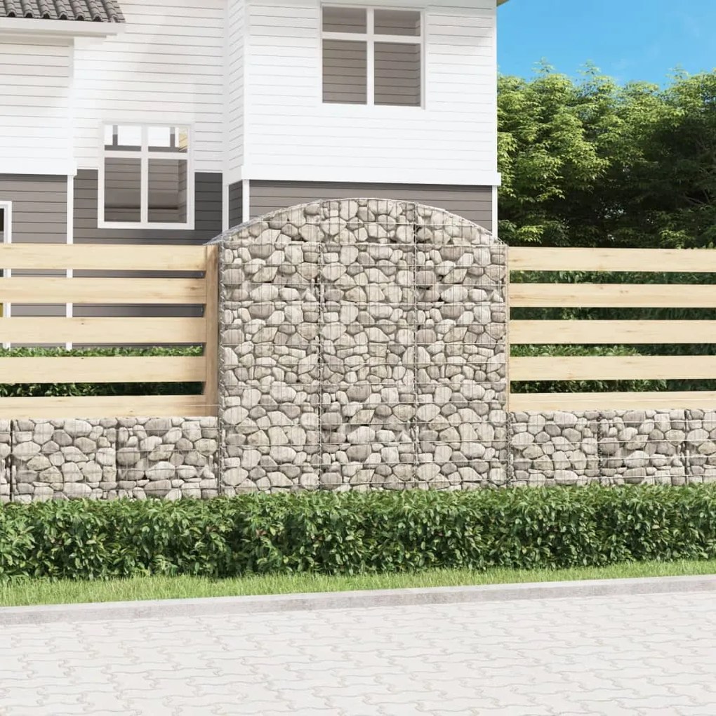 Cesto Gabbione Ad Arco 150x50x160/180 Cm İn Ferro Zincato /