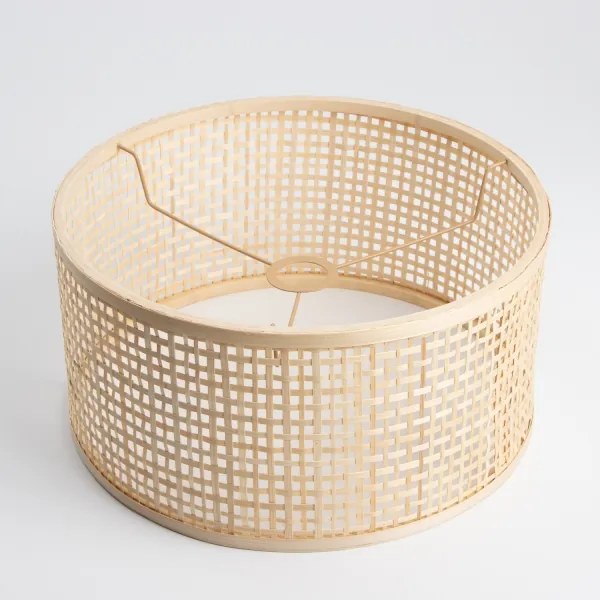 Brilagi - Lampada da terra LED CERIA 1xE27/40W/230V Ø 40 cm bambù/nero