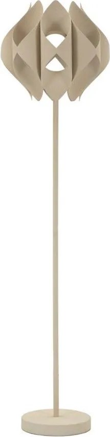 Lampada da terra beige con paralume in metallo (altezza totale 155 cm) Space – Mauro Ferretti