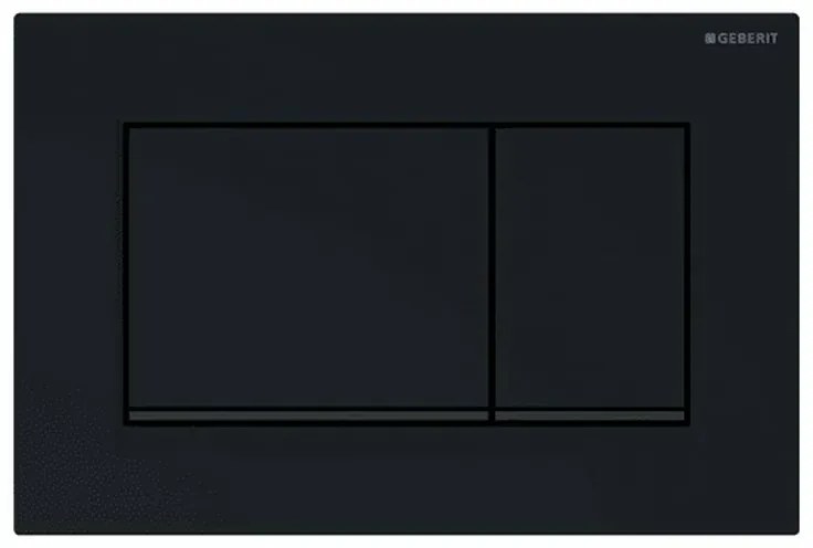 Geberit placca di comando Sigma 30 doppio tasto nero/nero opaco