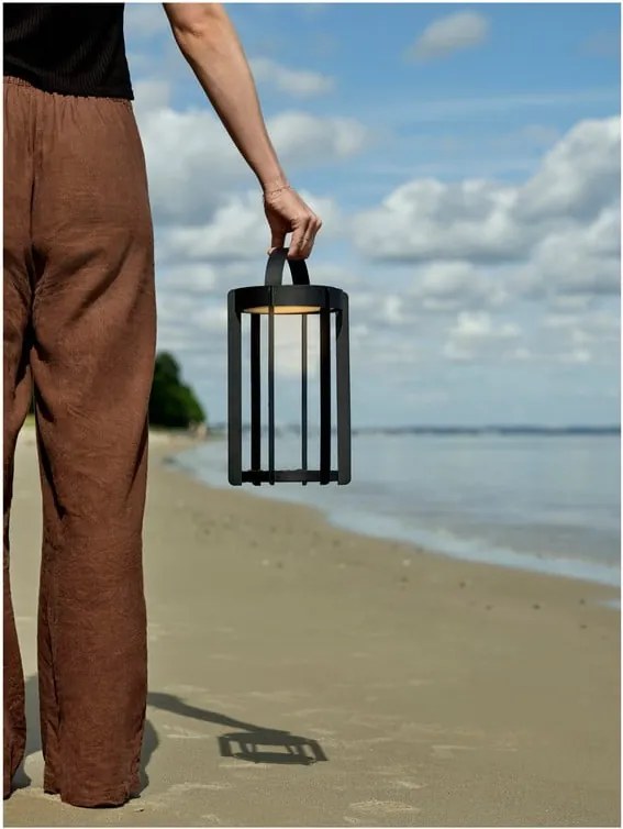 Lanterna LED nera da esterno su USB (altezza 30 cm) Firefly - Zone