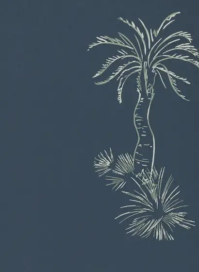 Paint & Paper Library Carta da parati Lighthouse Palm - Blue Pearl
