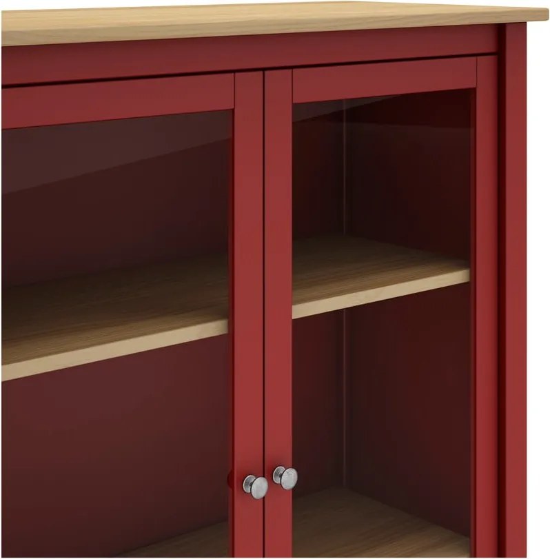 Vetrina in legno di pino rosso/naturale 90x110 cm Misti - Marckeric