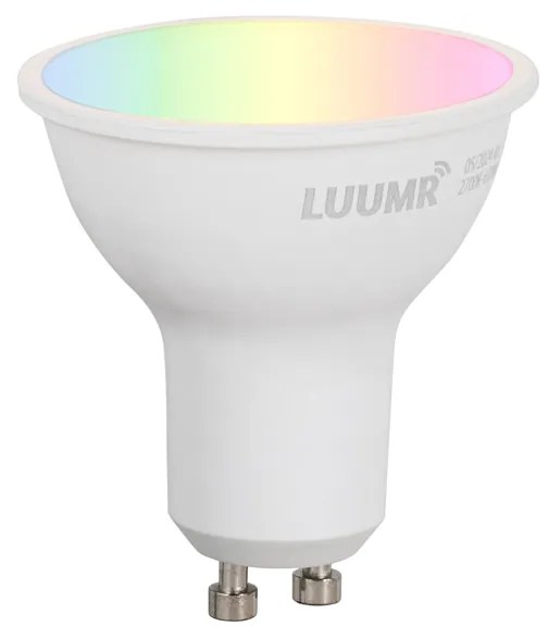 Lampada da parete smart nera con WiFi GU10 IP44 - Baleno