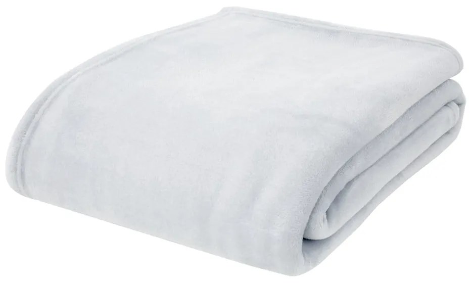 Coperta grigio chiaro in micropile 130x170 cm Raschel Velvet – Catherine Lansfield