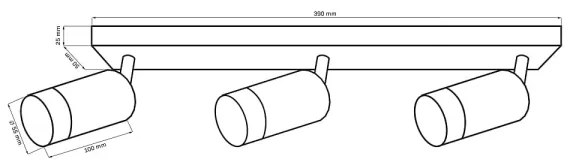 Faretto ARRAS 3xGU10/10W/230V bianco
