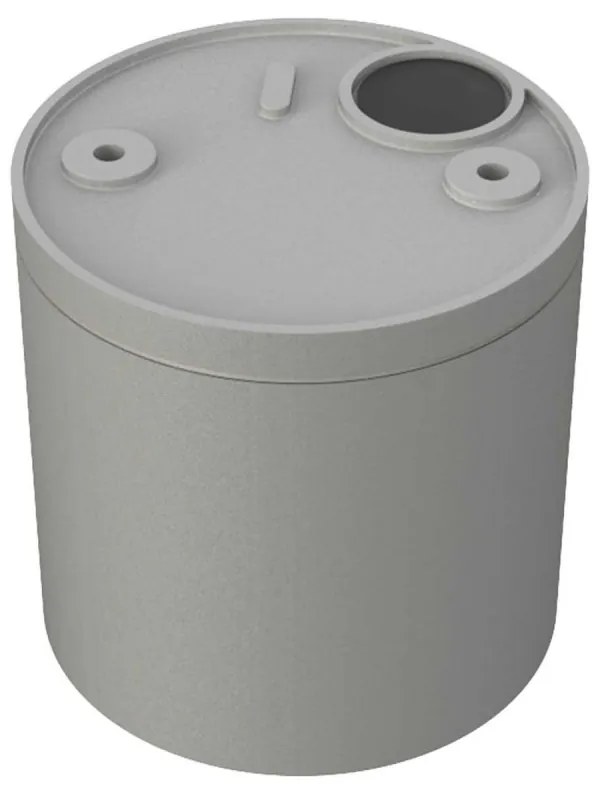 Applique da soffitto IP54 GU10 in Alluminio e Vetro - Grigia Colore del corpo Grigio