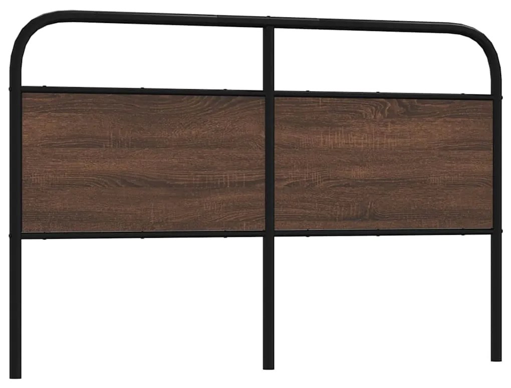 Testiera Rovere Marrone 160 Cm İn Acciaio E Truciolato /