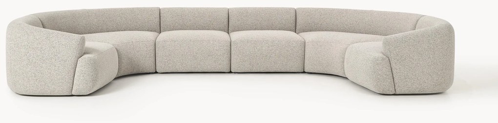 Divano angolare XL componibile in bouclé Sofia