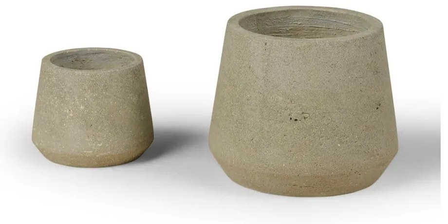 Vasi in cemento in set da 2 pezzi ø 21 cm Concrete - Bonami Selection