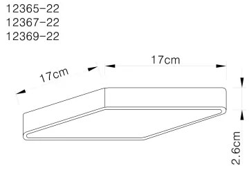 Globo 12369-22 - Plafoniera LED ECHO LED/22W/230V