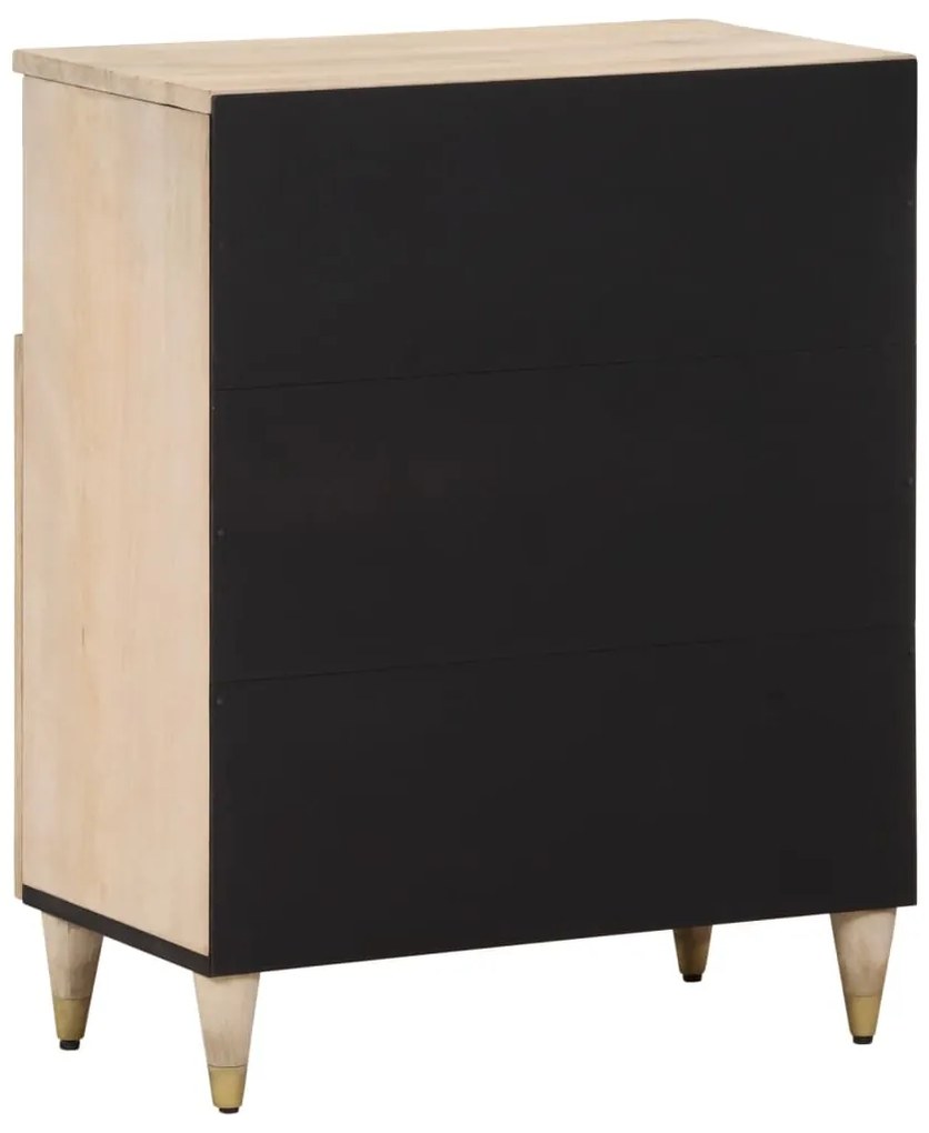 Credenza 60x33x75 cm in legno massello di mango