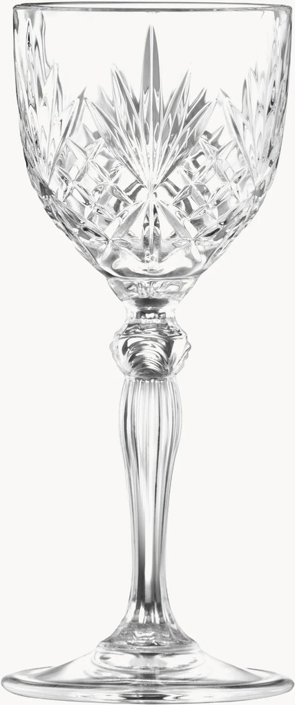 Set di 6 bicchieri da vino in cristallo Melodia