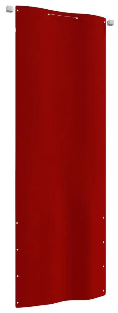 Paravento Per Balcone Rosso 80x240 Cm İn Tessuto Oxford /