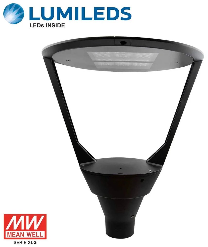 Lampione Stradale LED 50W 7.500lm/W - Lumileds chip Colore Bianco Naturale 4.000K