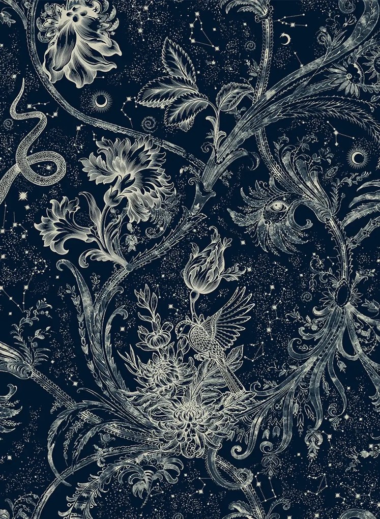 Coordonne Carta da parati Neo-Mithology - Navy