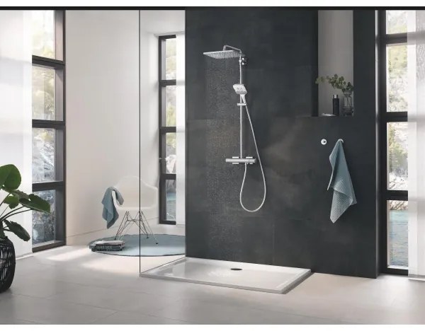 GROHE 26550000 - RAINSHOWER SMARTACTIVE 130 CUBE Doccia a mano, cromata lucida