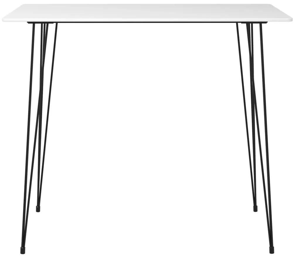 Tavolo da bar bianco 120x60x105 cm
