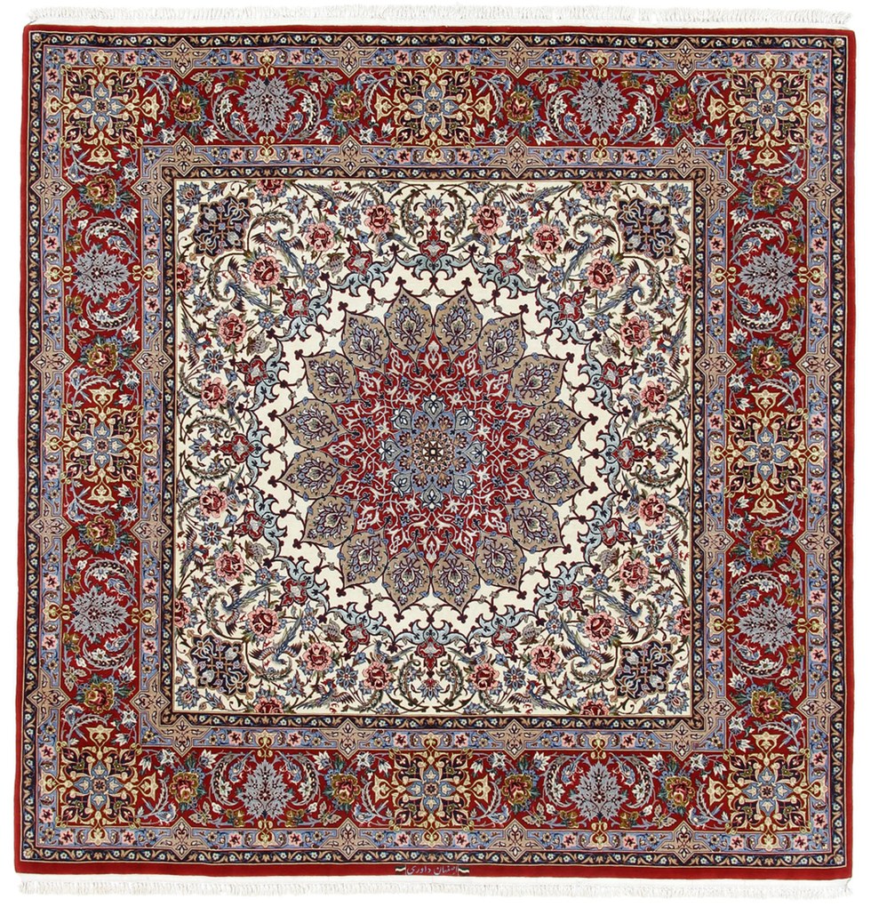 Isfahan Tappeto persiano 200 x 190 (Iran) Annodato A Mano