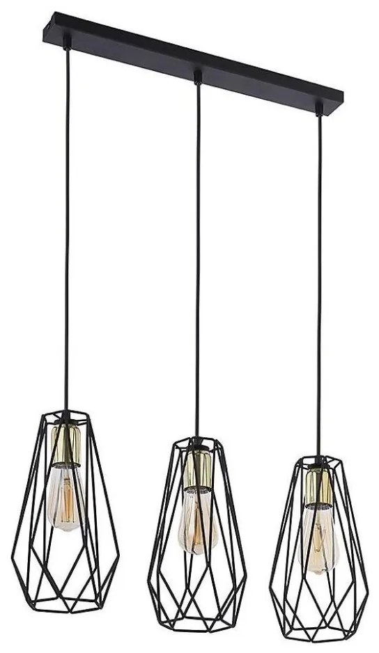 Lampadario a sospensione con filo LUGO 3xE27/15W/230V