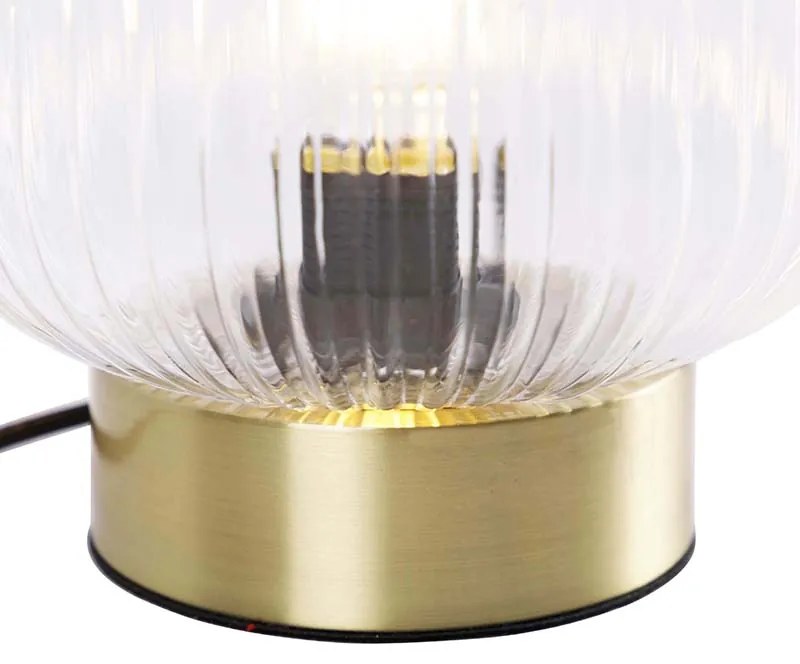 Lampada da tavolo Art Déco in ottone - Karel