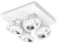 Lampada da soffitto Konig, bianca, L280xH125-165xP280mm