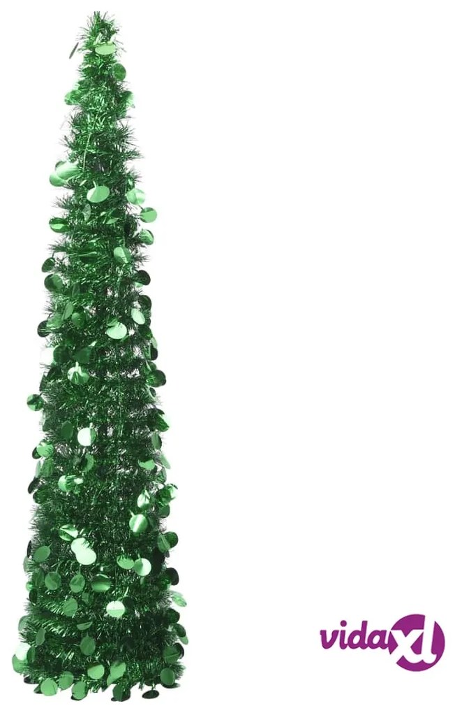 vidaXL Albero di Natale Artificiale Apribile Verde 180 cm PET