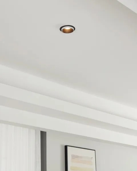 Eglo 900453 - Lampada da incasso CAROSSO 1xGU10/35W/230V nero