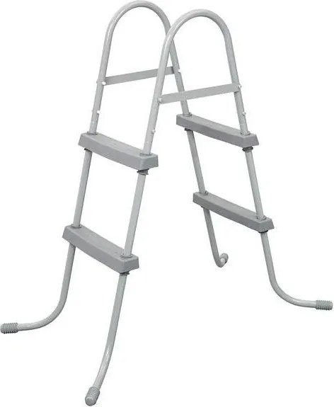 Bestway - Scaletta per Piscina Fuori Terra 2 Gradini Altezza 84 cm Antiruggine Acciaio