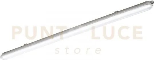 Plafoniera led stagna nautilus silver 55w 7500lm 4000k ip65 148x6,1...