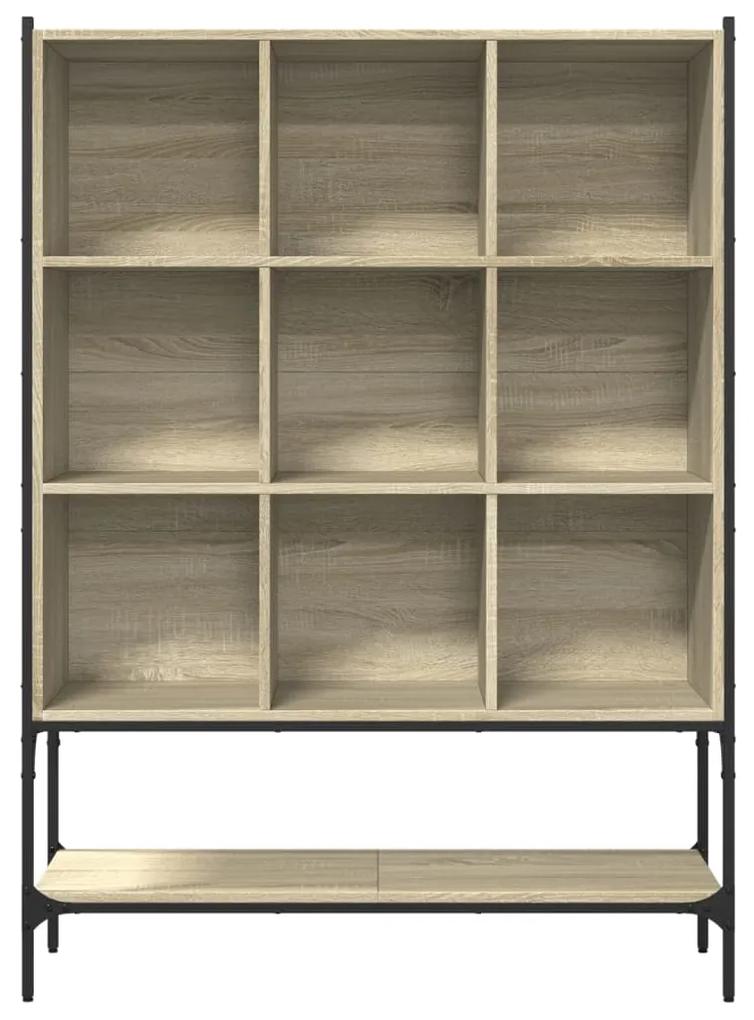 Libreria rovere sonoma 102x30x141,5 cm in legno multistrato