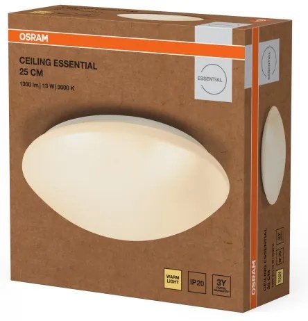 Osram - Plafoniera LED ESSENTIAL LED/13W/230V Ø 25 cm bianca