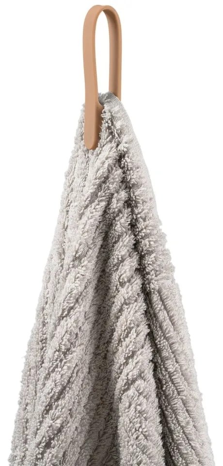 Gancio per asciugamani beige in silicone 2 pz Loop – Zone