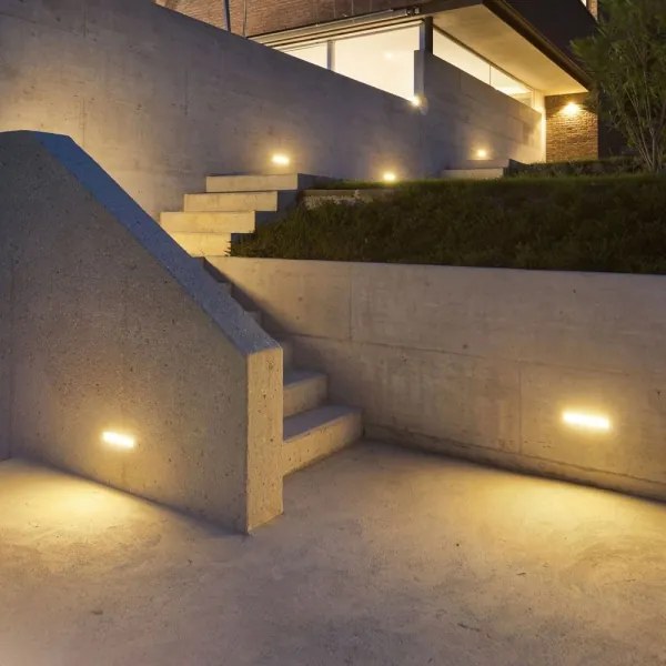 Lampada da parete LED esterna 12W 230V 4000K IP65 grigio