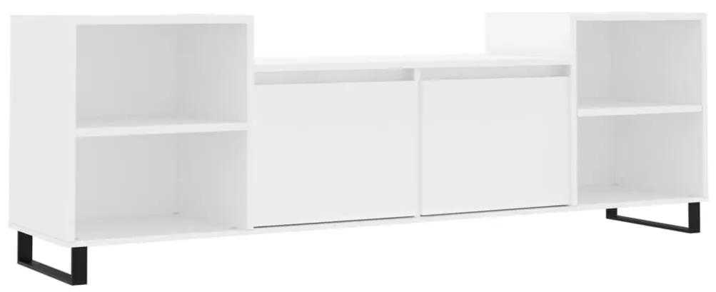 Mobile Porta TV Bianco 160x35x55 cm in Legno Multistrato
