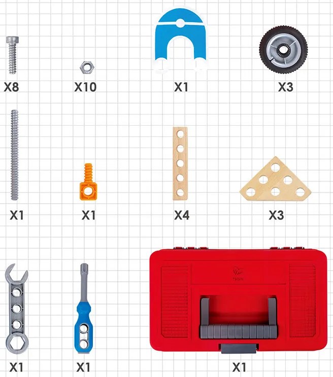 Giovane inventore - Costruisci la tua moto - 37 pezzi