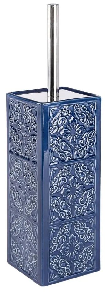 WENKO 22654100 - Scopino per WC CORDOBA 9,5x35 cm blu