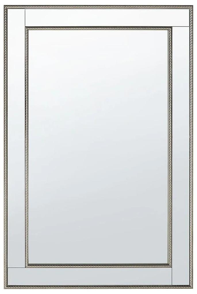 Specchio da parete 60 x 90 cm oro e argento FENIOUX Beliani