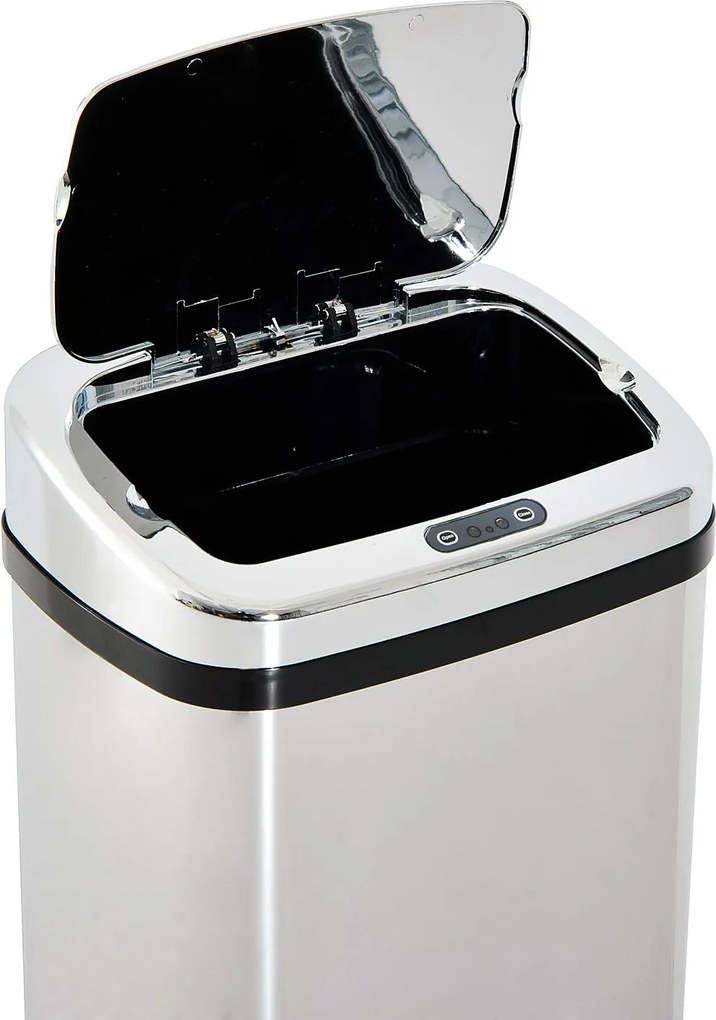 Cestino dei Rifiuti in Acciaio Inox a Infrarossi 50L...