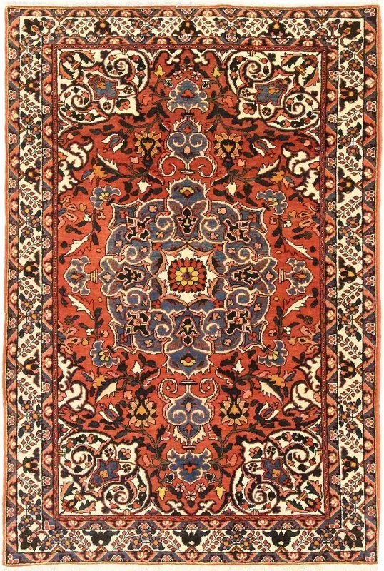 Teppich Tappeto persiano 140 x 210 Rosso (Iran) Annodato A Mano