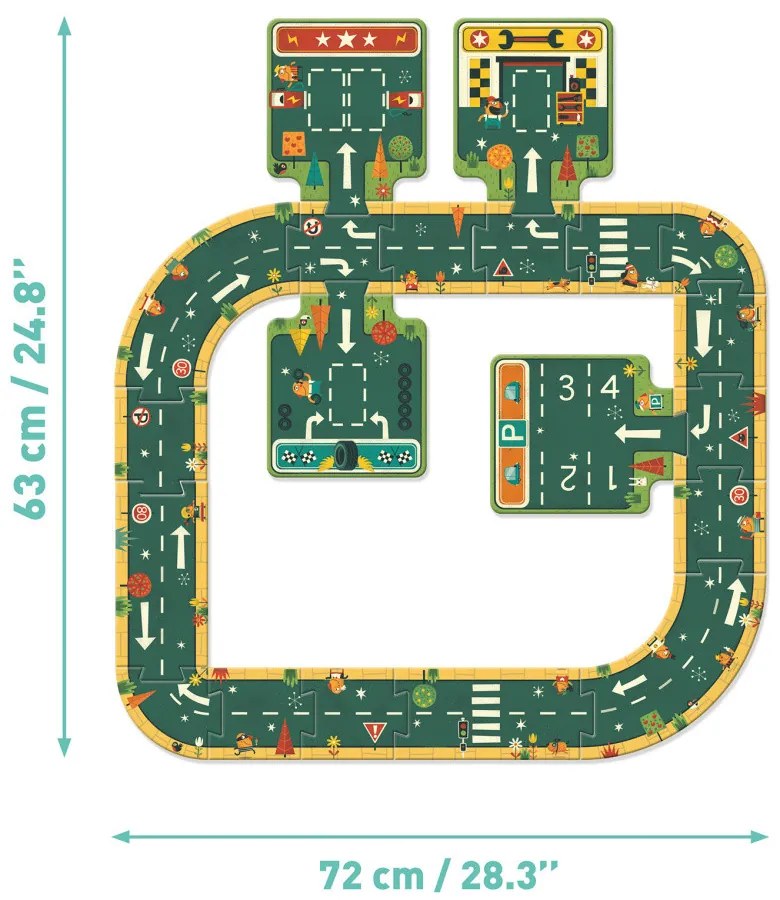 Puzzle - strade - 21 pezzi