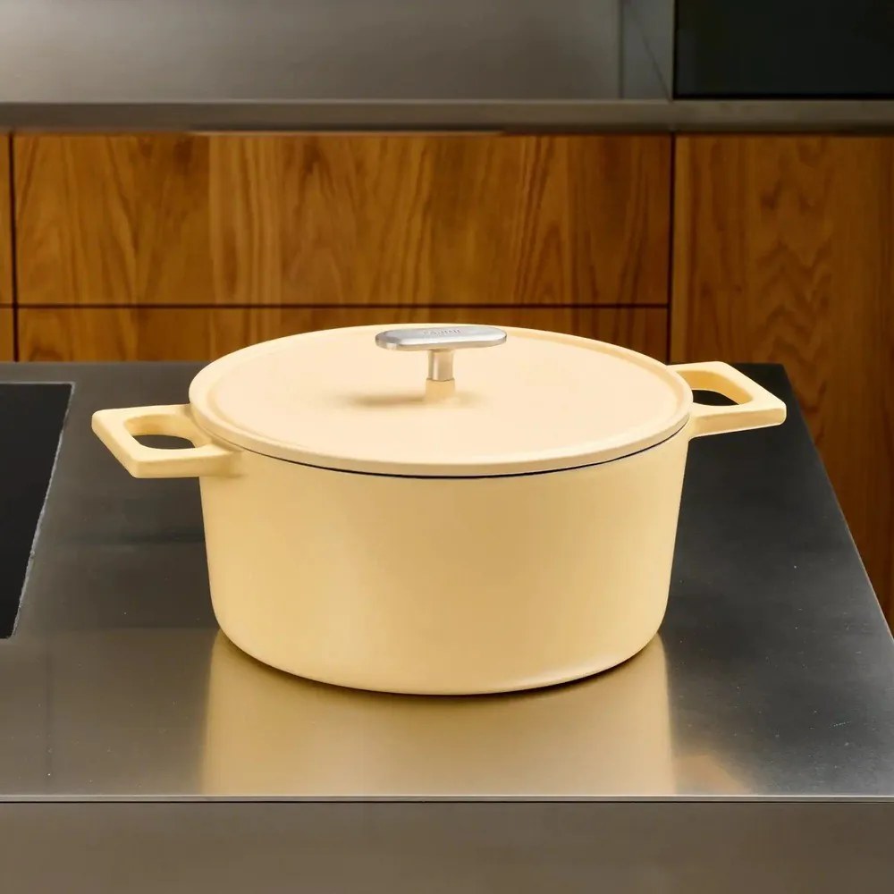 Casseruola in ghisa con coperchio incluso adatta all'induzione 5,5 l Mattia 3.0 – FABINI