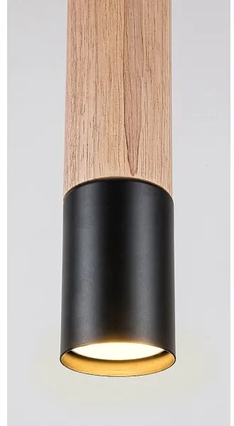 Rabalux 72131 - Lampadario a cavo BRAULIA 1xGU10/50W/230V faggio