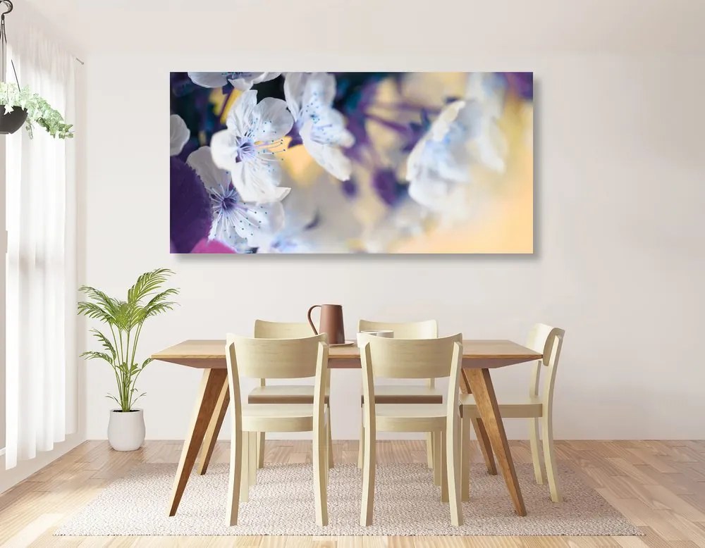 Quadro su tela – Ramo di ciliegio fiorito