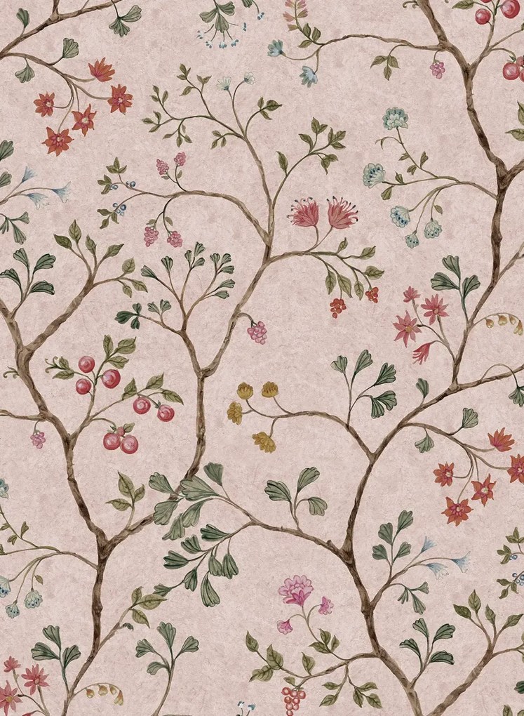 Rebel Walls Wandbild Song Tree - Pink Cherry