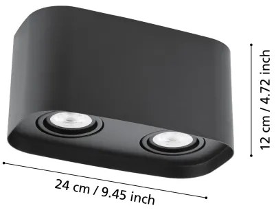 Eglo 99674 - Faretto LED RGBW Dimmerabile CAMINALES-Z 2xGU10/5W/230V