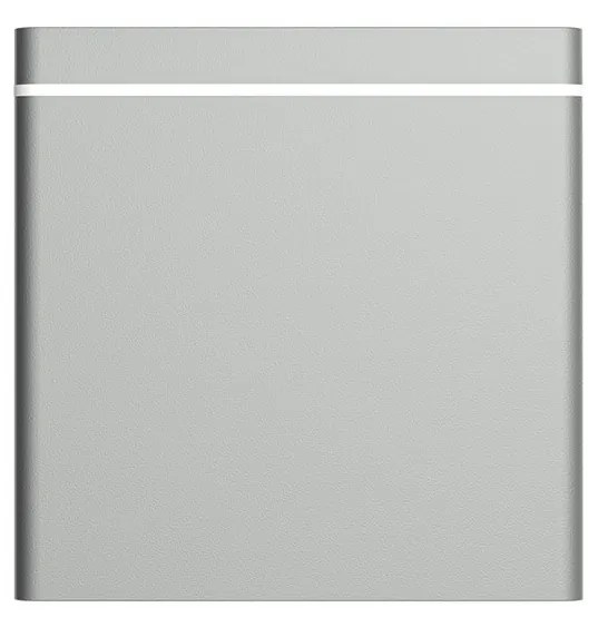 Plafoniera da soffitto Quadrata GU10 IP54 in Alluminio - Grigia