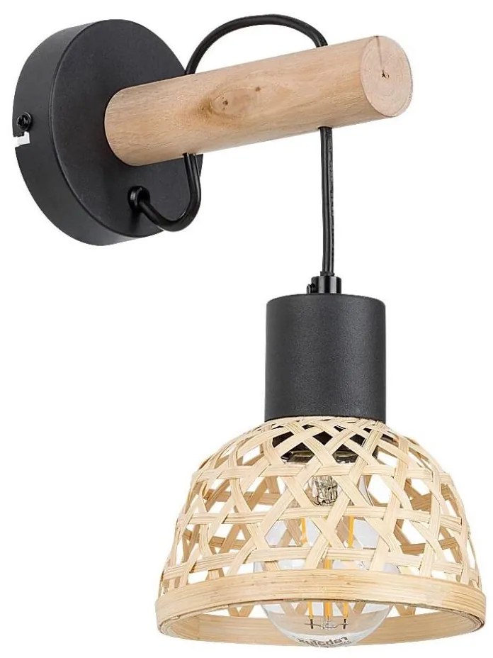 Rabalux 71025 - Applique RATTAN 1xE27/15W/230V rattan