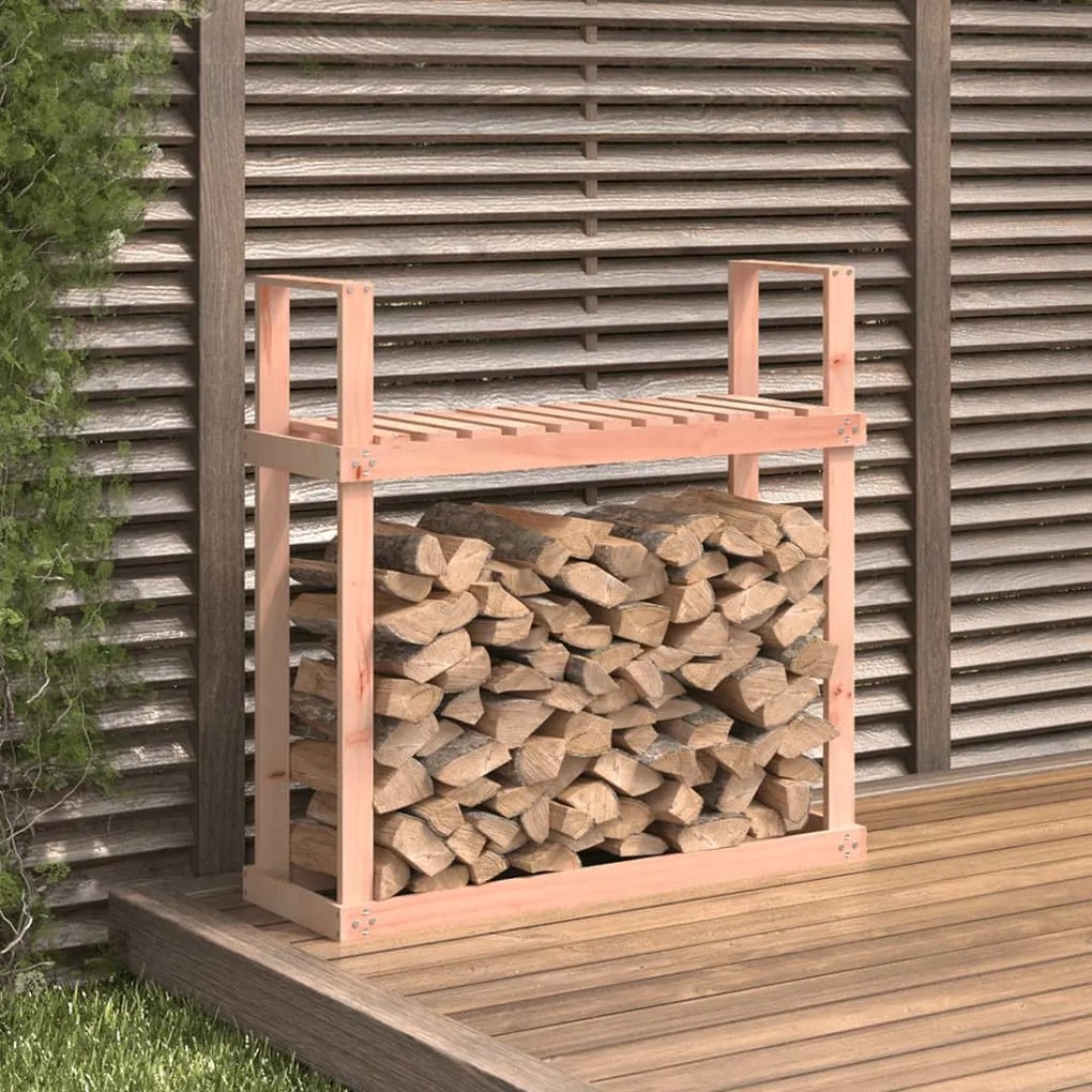 Portalegna 110x35x108,5 Cm İn Legno Massello Di Douglas /